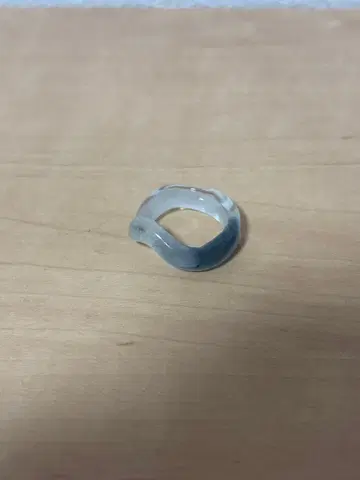 유리 반지 12호 블루 클리어링 투명 printemps