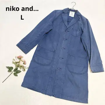 니코앤드 블루 데님 롱 코트 스프링 코트 캐주얼 L