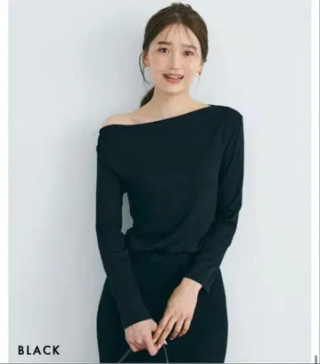 원숄더 긴팔 티셔츠