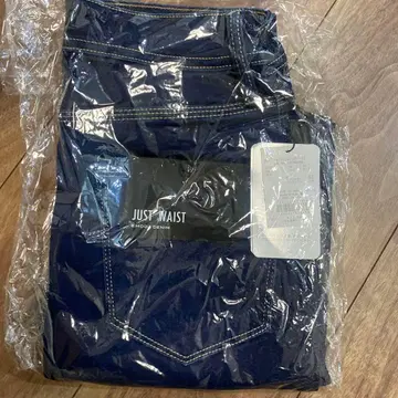 EMODAJUST 웨이스트 네이비 스트레이트 데님