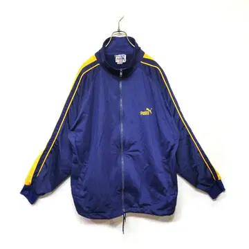레어 80s 90s 빈티지 PUMA 트랙 저지 만국기