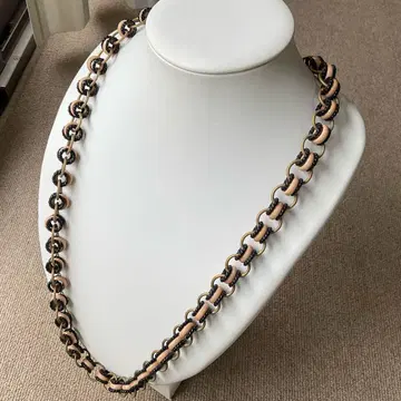 이탈리아 브랜드의 롱 목걸이 락토 비즈 반지 개성있는 빈티지