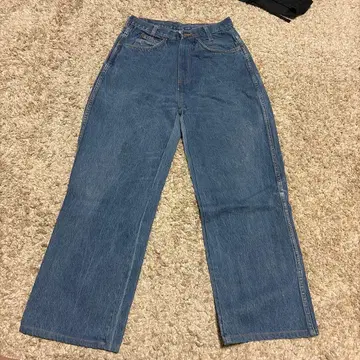 Dickies 와이드 레그 데님 팬츠 블루