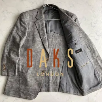 [ 사이즈 BB5/와이드 ] 영국 왕실 납품업체 닥스 실크 체크 자켓