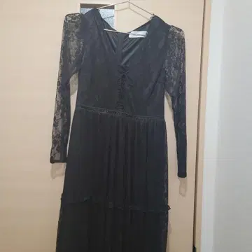 amerge 블랙 레이스 원피스