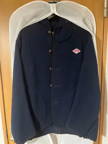 단톤 네이비 울 코트 40