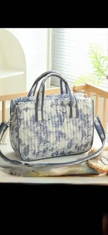 꽃무늬 퀼팅 마더백