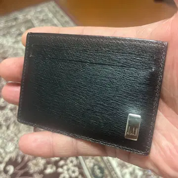 블랙 가죽 명함지갑