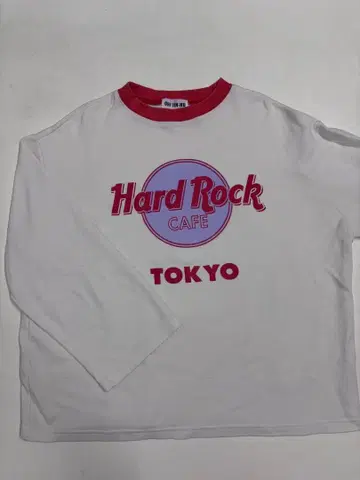 하드 록 카페 긴팔 트레이닝복 L 사이즈 화이트/레드