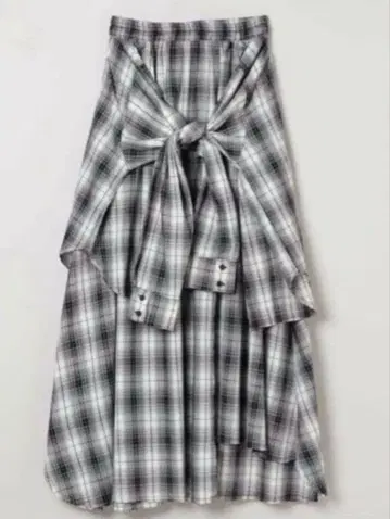 [새상품급] JEANASIS 셔츠 라이크 아지메 체크 스커트