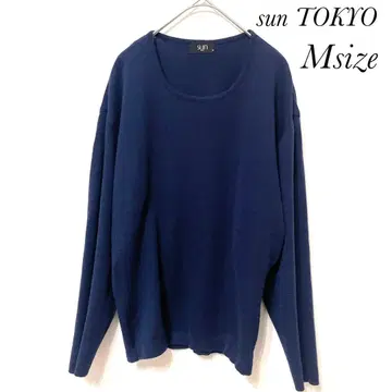 긴팔 니트 라운드넥 심플 니트 돌먼 슬리브 M 사이즈