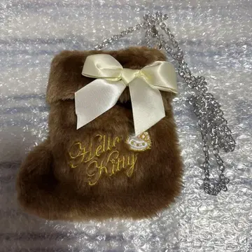 산리오 헬로키티 부츠형 2Way 퍼 미니백