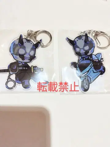 랏다의 가게 아오이 랏다오 아크릴 키링 2개 세트 d