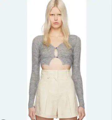 [ 새상품 택 포함 ] JACQUEMUS 자크 뮈스 가디건 그레이