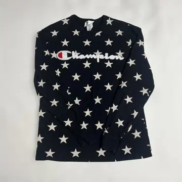 Champion 별 패턴 블랙 M 트레이닝복