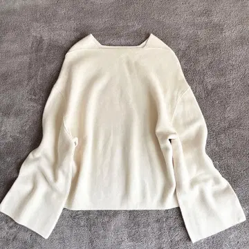 GALERIE VIE 울 100% 니트 풀오버 S 아이보리