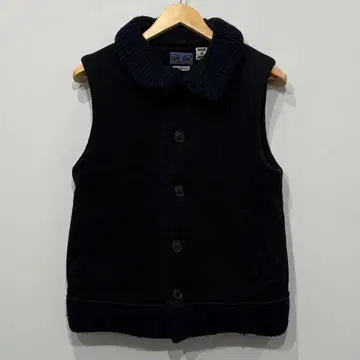 블루블루 자수 헤비 맨투맨 리브 보아 안감 베스트 M 2 탄력