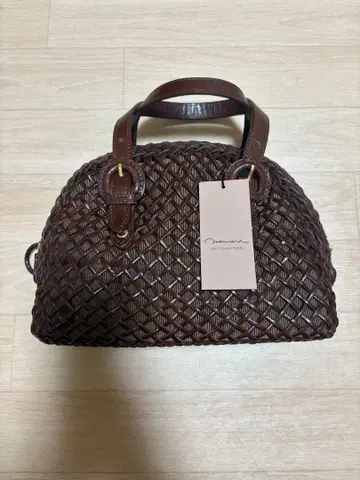 MANIERA 뜨개질 가죽 핸드백