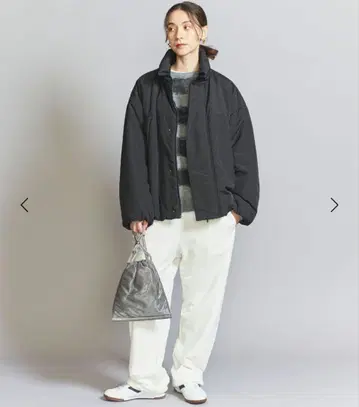 뷰티 앤 유스 나일론 패디드 몬스터 후드티