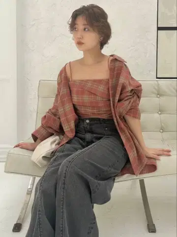 SNIDEL 플란넬 셔츠