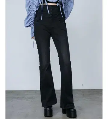 EMODA 하이웨스트 데님 팬츠