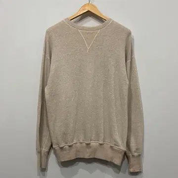 새상품급 웨어하우스 오트밀 양V 맨투맨 셔츠 42 XL 빅