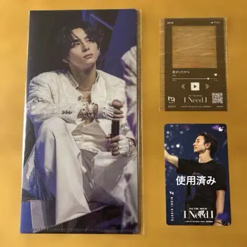 INI 니시 히로토 티켓 홀더 사용 완료 무비치케 클리어 카드