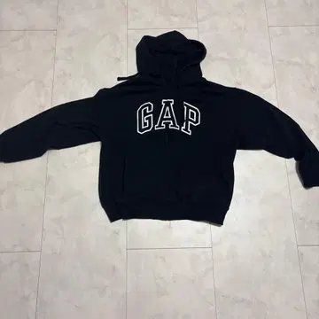GAP 블랙 집업 후드티