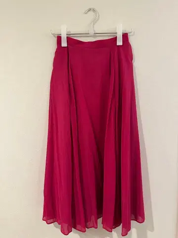 UNITED ARROWS 핑크 플레어 스커트 사이즈 36