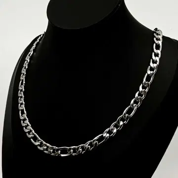 실버 은 키헤이 체인 목걸이 롱 60cm