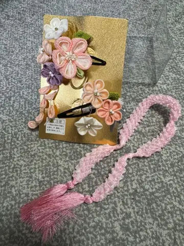 꽃 모티브 머리 장식 세트