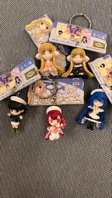 [ 미사용 새상품 ] 쵸비츠 피규어 키링 전 5종 풀컴프 세트