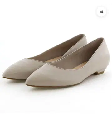 히미코 그레이 플랫슈즈 22.5cm 천연 가죽