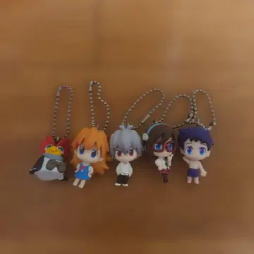 에반게리온 푸치에바 키링 5개 세트