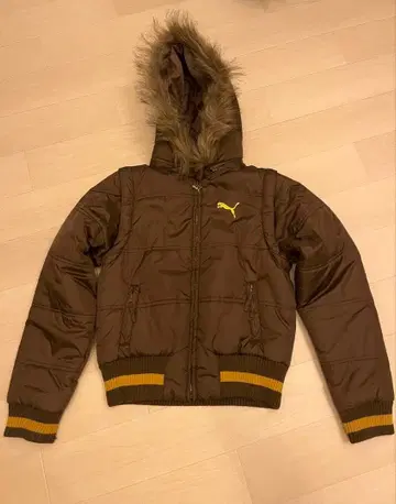 Puma 다운 자켓 퍼 자켓 짧은 기장 90s
