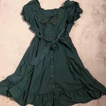 모리걸 계열 공주 갸루 페어리 그런지 발레코어 리본 무릎 기장 원피스