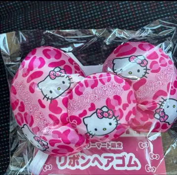 헬로키티 리본 머리끈 핑크 A 훼미리마트