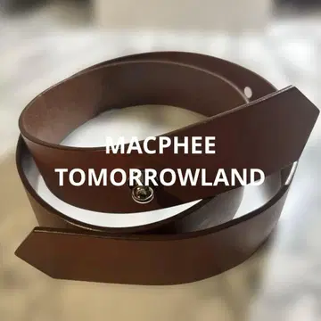 MACPHEE 맥피 TOMORROWLAND 가죽 벨트 브라운