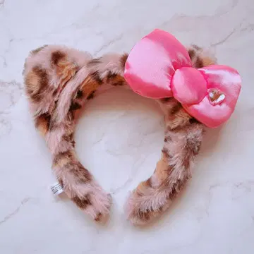 USJ 헬로키티 머리띠 레오파드 무늬