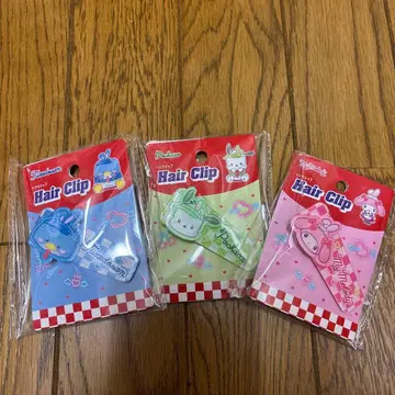 캐릭터 헤어 클립 세트 3개
