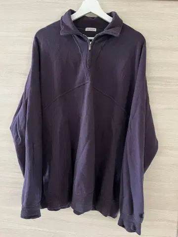 NICENESS s.parada 퍼플 하프 지퍼 맨투맨 택 있음