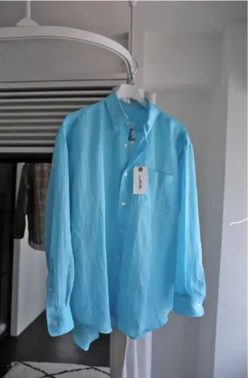 I am dork 롱 슬리브 셔츠 린넨 수모미