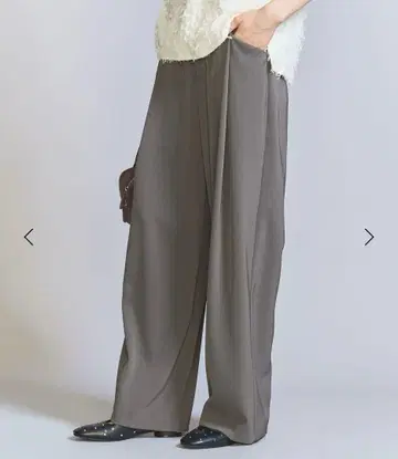 BEAUTY&YOUTH 트윌 백 밴딩 스트레이트 팬츠 그레이 M