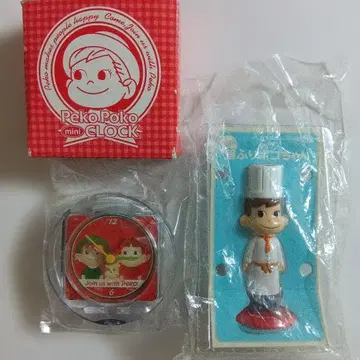 후지야 페코짱 페코포코 미니 시계 알람 포함 셰프 목 흔들림 포코짱