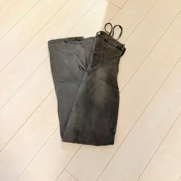 EVRIS 데님 베어 롱 원피스