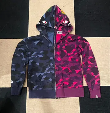 APE 지퍼 후드티