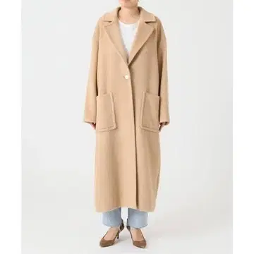 프레임워크 알파카 샤기 코트 베이지