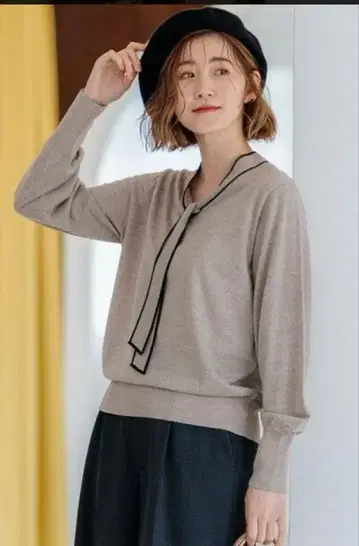 시착만 한 상품 23구 울 테드 울 보타이 니트 38