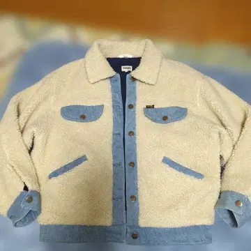 구제샵 구매 Wrangler 보아 자켓 S 아이보리 데님