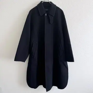 초레어 LOEFF 울 캐시미어 리버 판초 스텐카라 코트 네이비